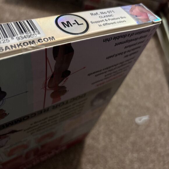 Sankom Compression Shapewear Posture Correcting Classic Bra, White M/L, NWT - Picture 4 of 9